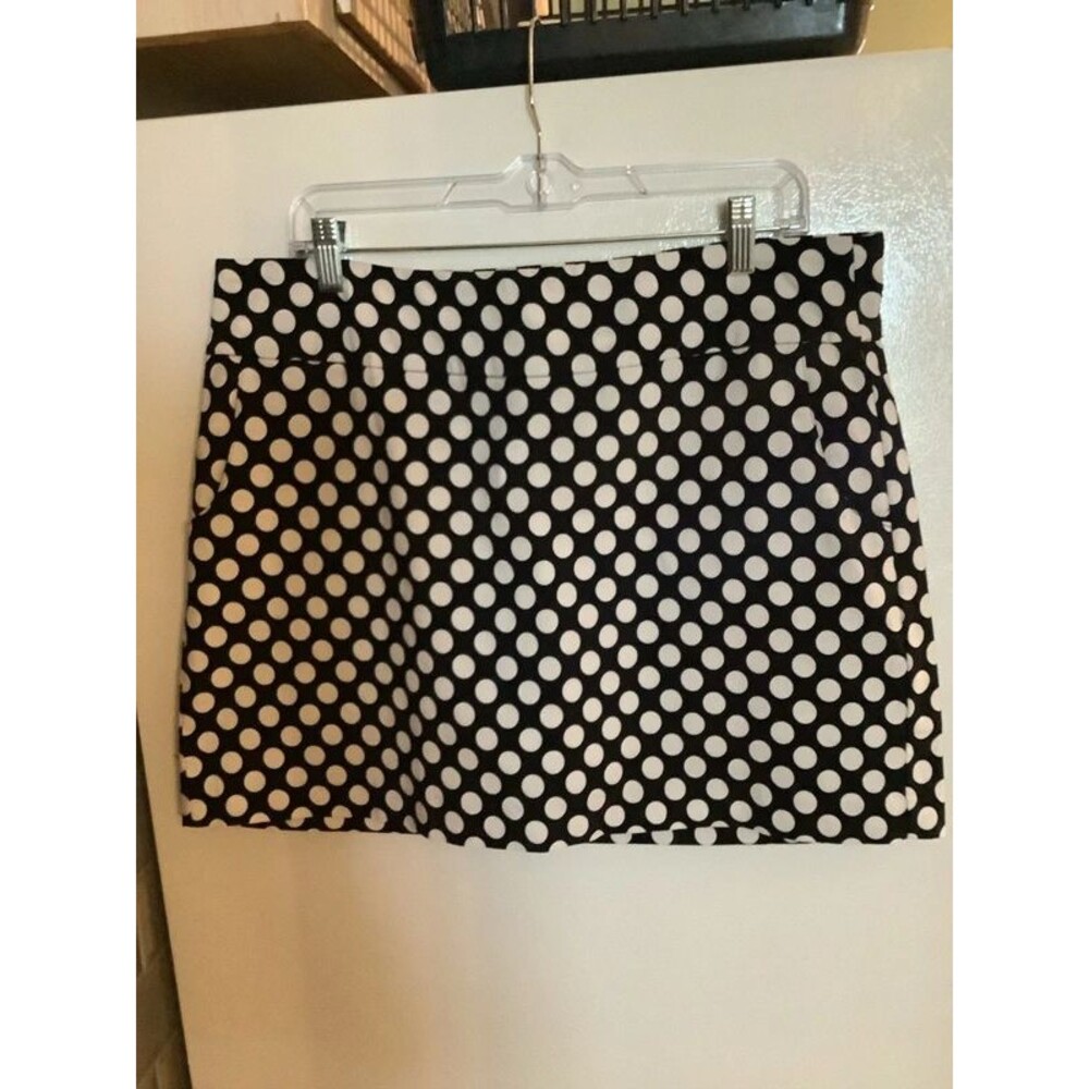 Zac & Rachel Black & White Polka Dot Skort Size 16P
